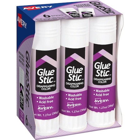 Avery Spray Adhesive, Clear, 1.27 oz, 6 PK AVE98071